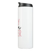 Tiny Human Tamer, Geschenk für Lehrer, Tagesbetreu Thermosbecher (Nach rechts gedreht)