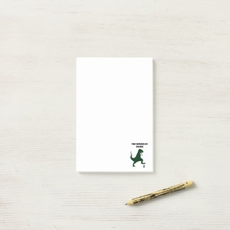 Tiny Humans Go Squish Funny Dinosaur Cartoon Post-it Klebezettel