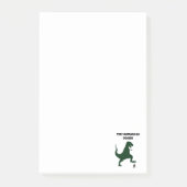 Tiny Humans Go Squish Funny Dinosaur Cartoon Post-it Klebezettel (Vorderseite)
