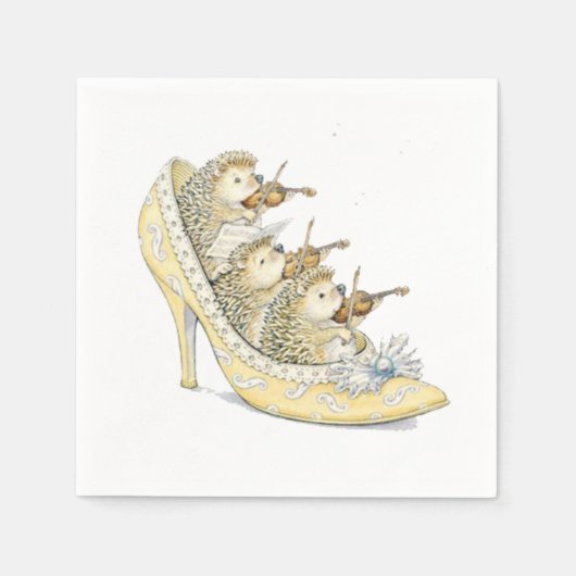 Tiny Igel Orchestra Serviette (Vorderseite)