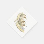 Tiny Igel Orchestra Serviette (Ecke)