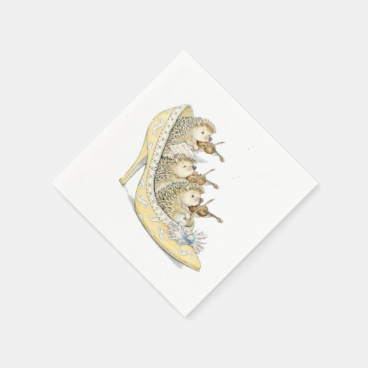 Tiny Igel Orchestra Serviette (Ecke)