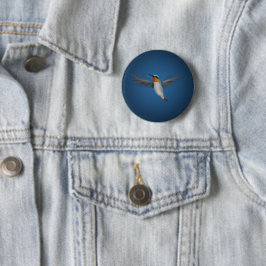 Tiny Illustriert Hummingbird Button