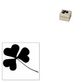 Tiny Irish Kleeblatt Floral Leaf - Long Stem Gummistempel (Stempel)