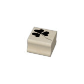 Tiny Irish Kleeblatt Floral Leaf - Long Stem Gummistempel (Stempel)
