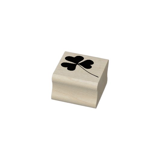 Tiny Irish Kleeblatt Floral Leaf - Long Stem Gummistempel (Stempel)