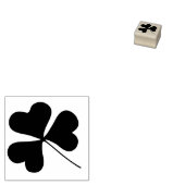 Tiny Irish Kleeblatt Floral Leaf - Lucky - Stem Gummistempel (Stempel)