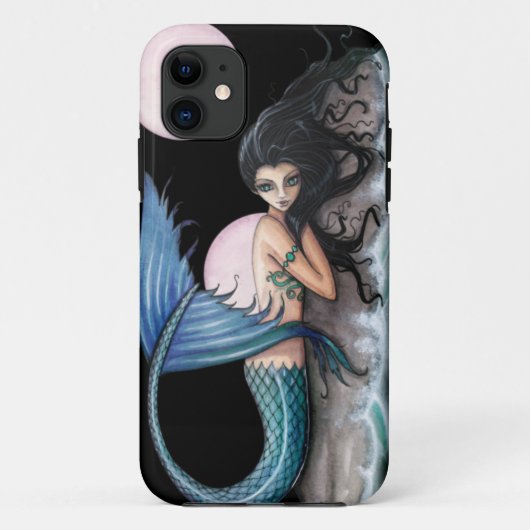 Tiny Island Gothic Mermaid Fantasy Art Case-Mate iPhone Hülle (Rückseite)