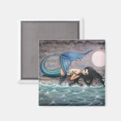 Tiny Island Mermaid Magnet (Vorderseite/Rückseite)