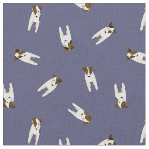Tiny Jack Russell Terrier Hunde blau oder JA Stoff