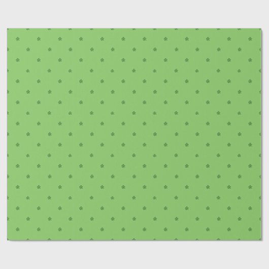 Tiny Kleeblatts St. Patrick's Day Geschenkpapier (Flach)