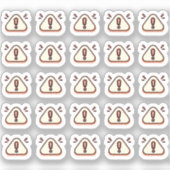 Tiny latte alert planner aufkleber (Vorderseite)