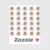 Tiny latte apple planner aufkleber (Blatt)