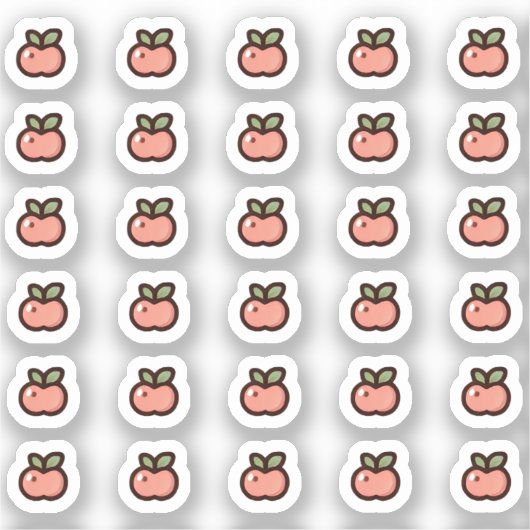 Tiny latte apple planner aufkleber (Vorderseite)