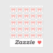 Tiny latte blow bows planner aufkleber (Blatt)