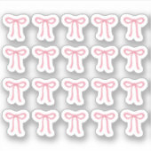 Tiny latte bows planner aufkleber (Vorderseite)