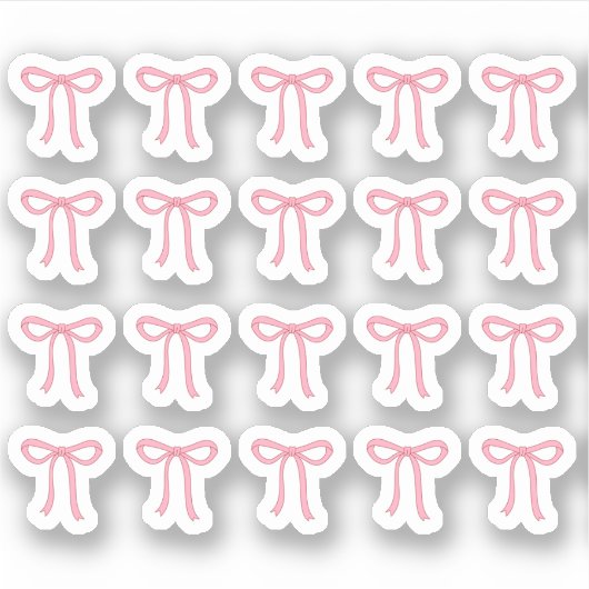 Tiny latte bows planner aufkleber (Vorderseite)