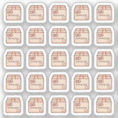 Tiny latte shipping box planner aufkleber (Vorderseite)