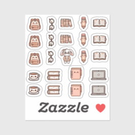 Tiny latte study time aufkleber