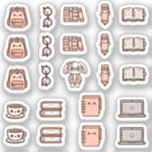 Tiny latte study time aufkleber (Vorderseite)