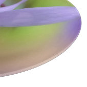 Tiny Lavender Lila Wildblume Natur Schneidebrett (Ecke)