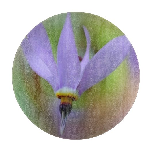 Tiny Lavender Lila Wildblume Natur Schneidebrett (Vorderseite)