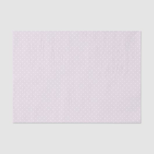 TINY LAVENDER & WHITE POLKA DOTS SEIDENPAPIER (Vorderseite)