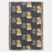 Tiny legs big back end | Corgi dog lover Decke (Vorderseite Vertikal)