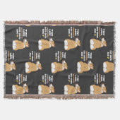 Tiny legs big back end | Corgi dog lover Decke (Vorderseite)