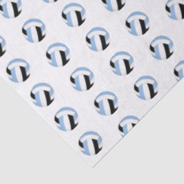 tiny light blue black volleyballs pattern seidenpapier
