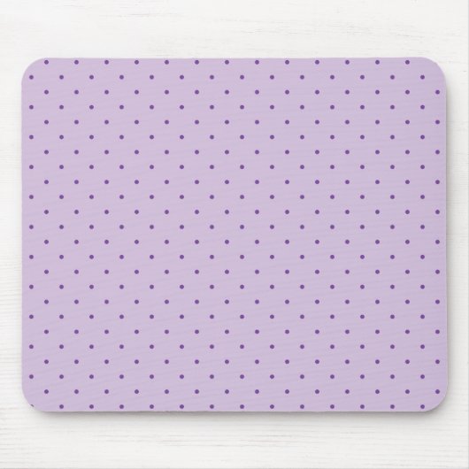 Tiny Lila Polka-Dots Patten auf Light Lila Mousepad (Vorne)
