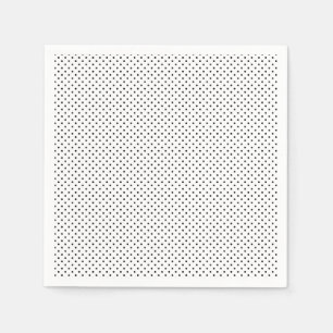 Tiny Little Polka Dots Schwarz-Weiß Serviette