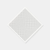 Tiny Little Polka Dots Schwarz-Weiß Serviette (Ecke)