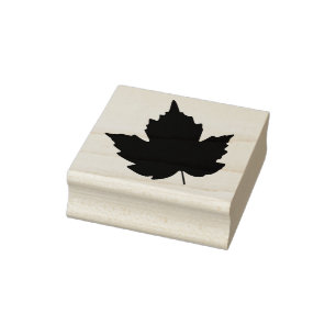 Tiny Maple Leaf Canada Day Flag Symbol rot Gummistempel