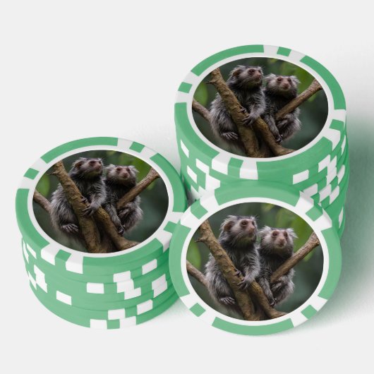 Tiny Marmoset Titans unter den Zweigen, Pokerchips (Stapel)