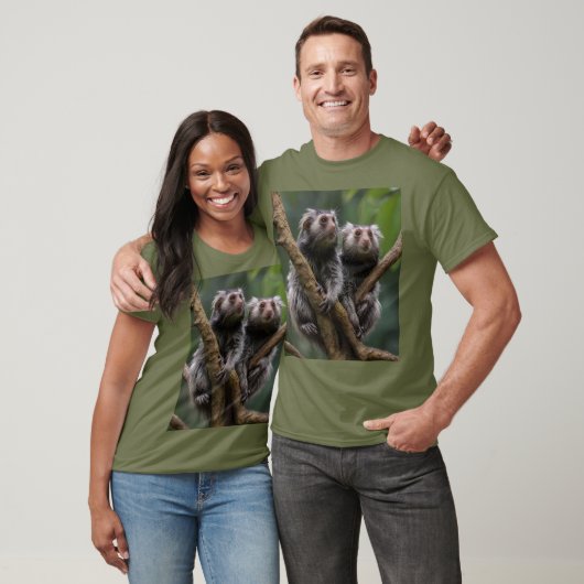 Tiny Marmoset Titans unter den Zweigen, T-Shirt (Unisex)