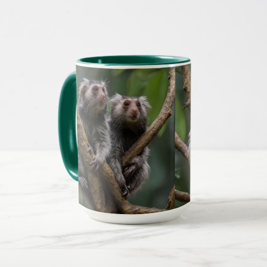 Tiny Marmoset Titans unter den Zweigen, Tasse (Vorderseite Links)