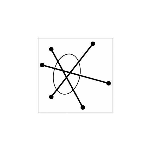 Tiny Midjahrhundert Moderne Atomic Nuklear Sputnic Gummistempel (Prägung)