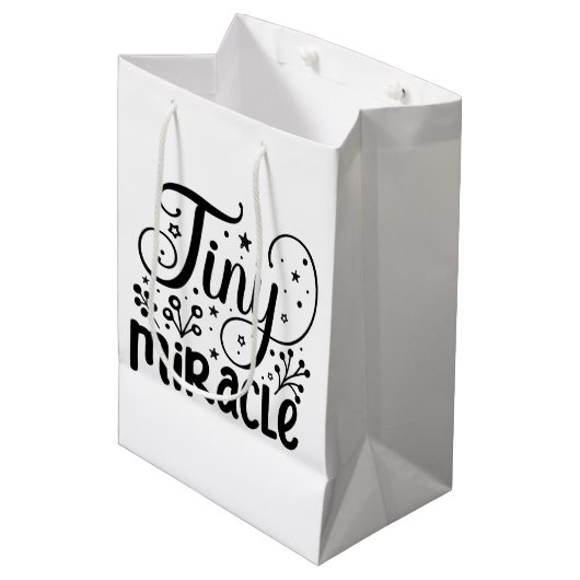 Tiny Miracle! Mittlere Geschenktüte (Vorderseite Schrägansicht)