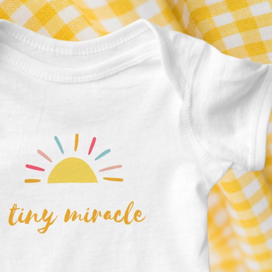 Tiny Miracle Sunshine gelb Baby Strampler