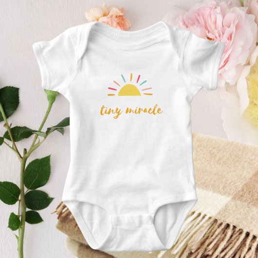 Tiny Miracle Sunshine gelb Baby Strampler