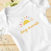 Tiny Miracle Sunshine gelb Baby Strampler