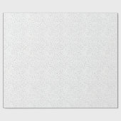 Tiny Monochrome Black, Gray & Cream Dots auf Weiß Geschenkpapier (Flach)