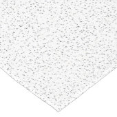 Tiny Monochrome Black, Gray & Cream Dots auf Weiß Kurzer Tischläufer (Ecke)