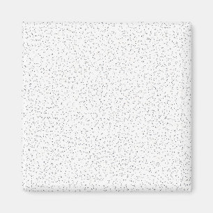 Tiny Monochrome Black, Gray & Cream Dots auf Weiß Magnet