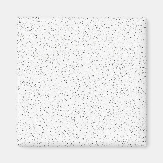 Tiny Monochrome Black, Gray & Cream Dots auf Weiß Magnet (Vorne)