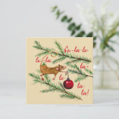 Tiny Mouse dekoriert den Weihnachtsbaum (Stehend Vorderseite)