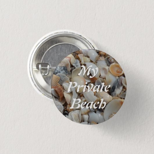 Tiny Muscheln Beach Sand Button (Vorne & Hinten)
