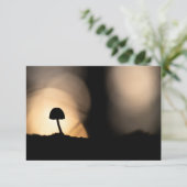 Tiny Mushroom Nature Foto Card (Stehend Vorderseite)