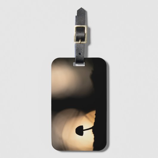 Tiny Mushroom Nature Foto Gepäckanhänger (Vorderseite Vertikal)